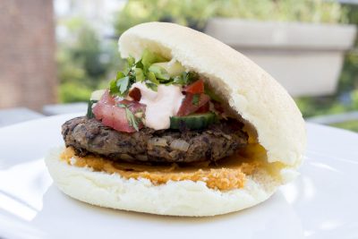 Burger met zware linzen